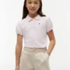 Kinder-Stretch-Polo mit Puffärmeln Kinder-Stretch-Polo mit Puffärmeln