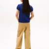 Kinder-Stretch-Polo mit Puffärmeln