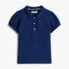 Kinder-Stretch-Polo mit Puffärmeln
