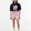 Kinder-Stretch-Shorts mit Gürtel