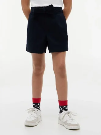 Kinder-Stretch-Shorts mit Gürtel