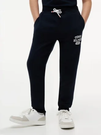 Kinder-Sweathose aus gebürstetem Fleece im College-Stil