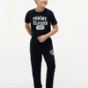 Kinder-Sweathose aus gebürstetem Fleece im College-Stil Kinder-Sweathose aus gebürstetem Fleece im College-Stil