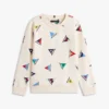Kinder-Sweatshirt mit durchgehendem Segelflaggen-Print Kinder-Sweatshirt mit durchgehendem Segelflaggen-Print