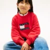 Kinder-Sweatshirt mit gewelltem Flaggenlogo
