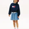 Kinder-Sweatshirt mit gewelltem Flaggenlogo