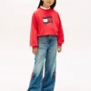 Kinder-Sweatshirt mit gewelltem Flaggenlogo