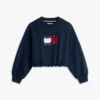 Kinder-Sweatshirt mit gewelltem Flaggenlogo