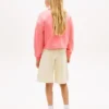 Kinder-Sweatshirt mit Glitzer-Tommy-Logo Kinder-Sweatshirt mit Glitzer-Tommy-Logo