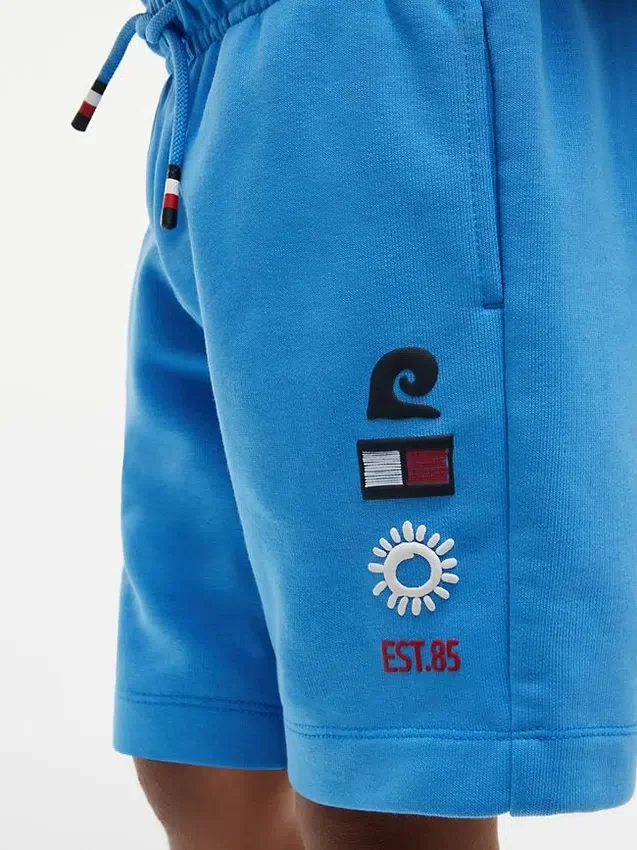 Kinder-Sweatshorts mit „Sun & Wave“-Logo Kinder-Sweatshorts mit „Sun & Wave“-Logo