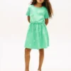 Kinder-T-Shirt-Kleid mit Frühlingsmotiv