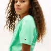 Kinder-T-Shirt-Kleid mit Frühlingsmotiv
