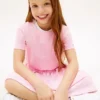 Kinder-T-Shirt-Kleid mit Frühlingsmotiv
