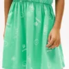 Kinder-T-Shirt-Kleid mit Frühlingsmotiv