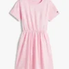 Kinder-T-Shirt-Kleid mit Frühlingsmotiv
