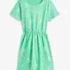Kinder-T-Shirt-Kleid mit Frühlingsmotiv
