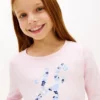 Kinder-T-Shirt mit Blumen-Monogramm Kinder-T-Shirt mit Blumen-Monogramm