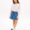 Kinder-T-Shirt mit Blumen-Monogramm Kinder-T-Shirt mit Blumen-Monogramm