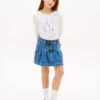 Kinder-T-Shirt mit Blumen-Monogramm Kinder-T-Shirt mit Blumen-Monogramm
