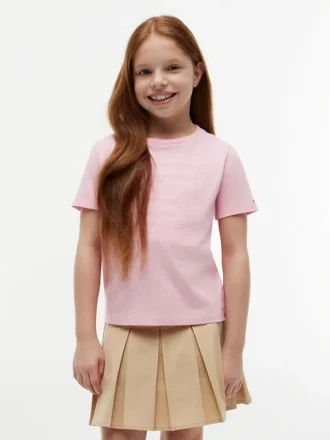 Kinder-T-Shirt mit Blumenflaggen-Motiv