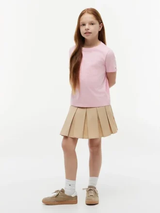Kinder-T-Shirt mit Blumenflaggen-Motiv