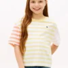 Kinder-T-Shirt mit gemischten Streifen Kinder-T-Shirt mit gemischten Streifen
