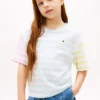 Kinder-T-Shirt mit gemischten Streifen Kinder-T-Shirt mit gemischten Streifen