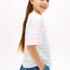 Kinder-T-Shirt mit gemischten Streifen Kinder-T-Shirt mit gemischten Streifen