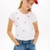 Kinder-T-Shirt mit gestickten Sternen und Rippbündchen Kinder-T-Shirt mit gestickten Sternen und Rippbündchen
