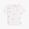 Kinder-T-Shirt mit gestickten Sternen und Rippbündchen Kinder-T-Shirt mit gestickten Sternen und Rippbündchen