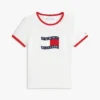 Kinder-T-Shirt mit gewelltem Flaggenlogo Kinder-T-Shirt mit gewelltem Flaggenlogo