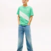 Kinder-T-Shirt mit Monogramm und Streifen Kinder-T-Shirt mit Monogramm und Streifen