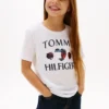 Kinder-T-Shirt mit Pailletten-Herz-Logo Kinder-T-Shirt mit Pailletten-Herz-Logo