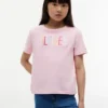 Kinder-T-Shirt mit Pailletten und Hilfiger-Logo Kinder-T-Shirt mit Pailletten und Hilfiger-Logo