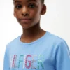 Kinder-T-Shirt mit Pailletten und Hilfiger-Logo Kinder-T-Shirt mit Pailletten und Hilfiger-Logo