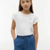 Kinder-T-Shirt mit Rüschen an den Ärmeln