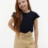 Kinder-T-Shirt mit Rüschen an den Ärmeln