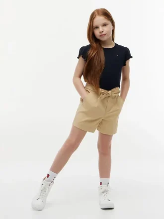 Kinder-T-Shirt mit Rüschen an den Ärmeln