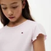 Kinder-T-Shirt mit Rüschen an den Ärmeln