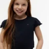 Kinder-T-Shirt mit Rüschen an den Ärmeln