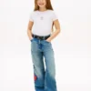 Kinder-T-Shirt mit Strass-Stern-Flagge Kinder-T-Shirt mit Strass-Stern-Flagge