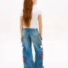 Kinder-T-Shirt mit Strass-Stern-Flagge Kinder-T-Shirt mit Strass-Stern-Flagge