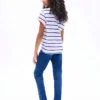 Kinder-T-Shirt mit Streifen und Knoten am Saum Kinder-T-Shirt mit Streifen und Knoten am Saum