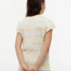 Kinder-T-Shirt mit Streifen und Rüschen an den Ärmeln Kinder-T-Shirt mit Streifen und Rüschen an den Ärmeln