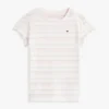 Kinder-T-Shirt mit Streifen und Rüschen an den Ärmeln Kinder-T-Shirt mit Streifen und Rüschen an den Ärmeln