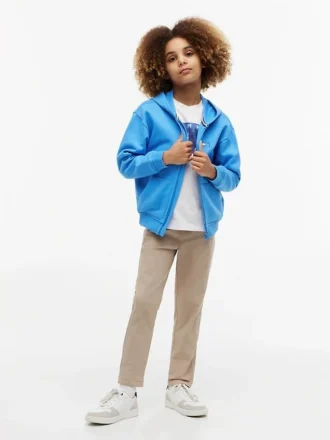 Kinderhose aus Paper-Touch-Stretch-Popeline