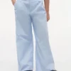 Kinderhose mit hoher Taille und weitem Bein
