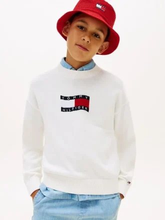 Kinderpullover mit Wavy-Flag-Logo