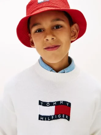 Kinderpullover mit Wavy-Flag-Logo