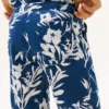 Kindershorts aus Leinen-Baumwollmischung mit Blumenmuster